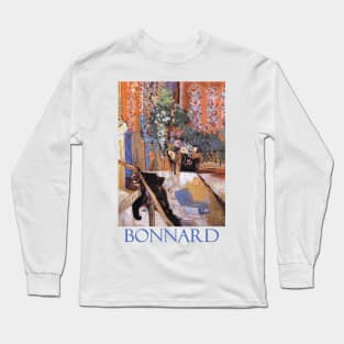 Interior with Flowers by Pierre Bonnard Long Sleeve T-Shirt